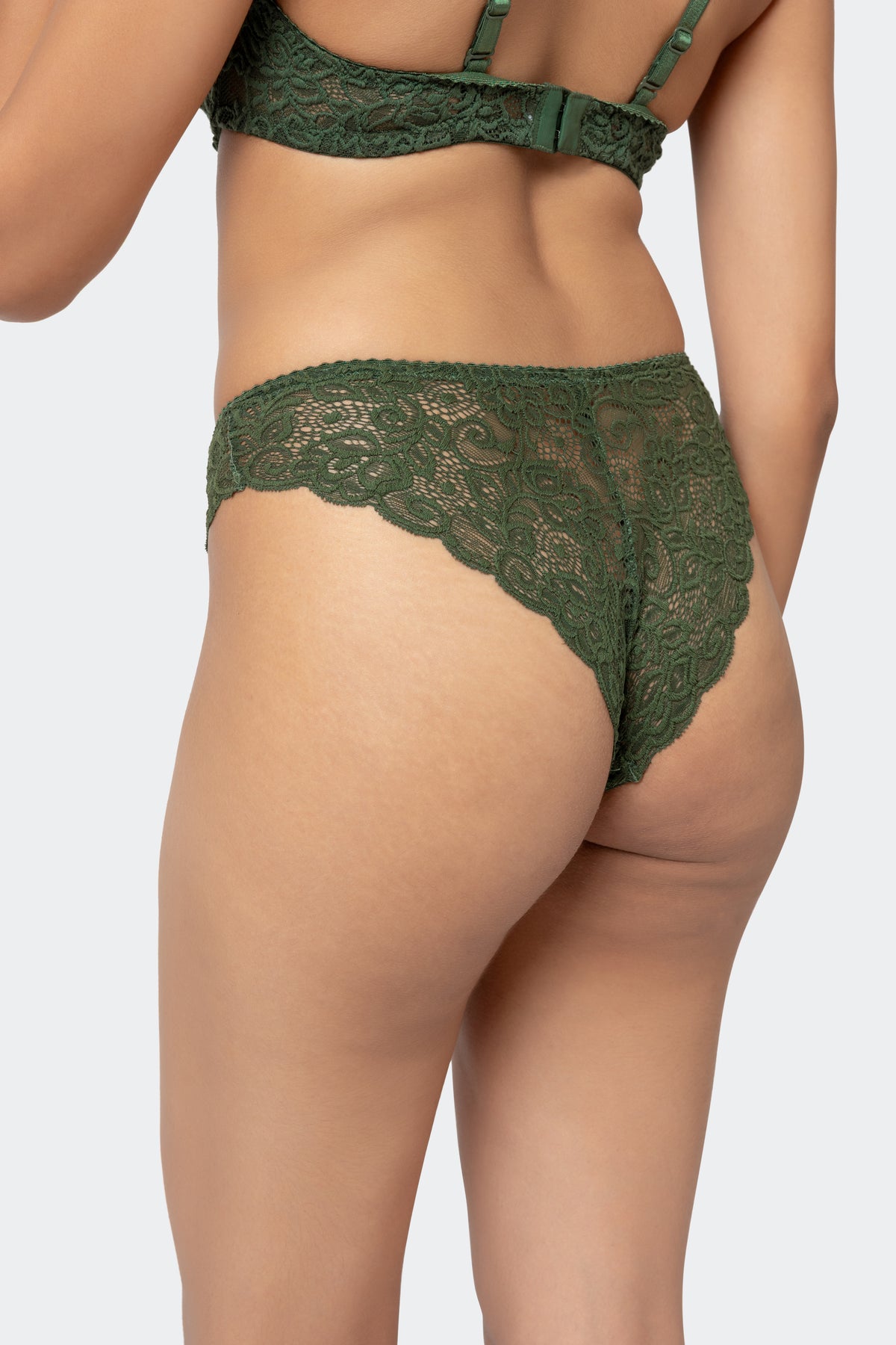 Bloom Bra and Brief Set, Olive