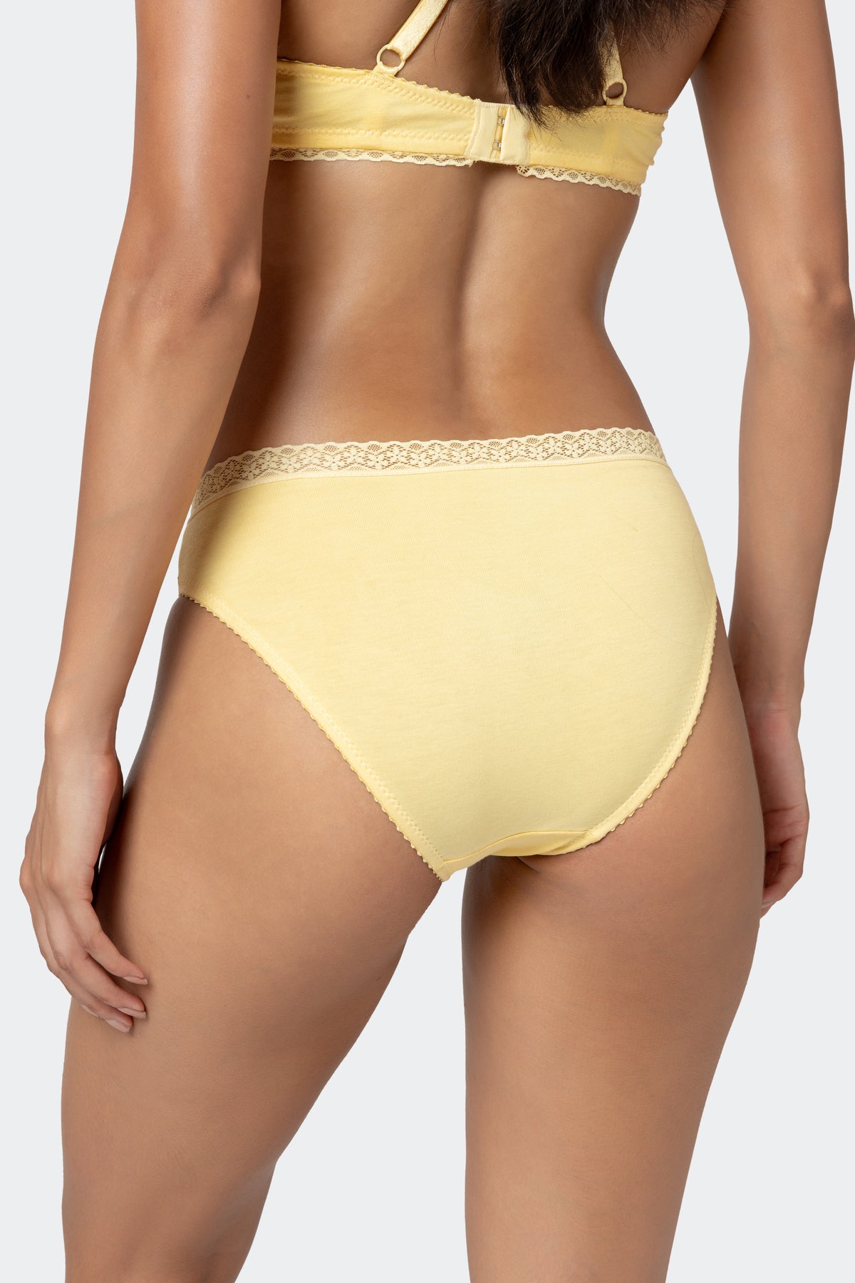 Iris Bra and Brief Set, Butter yellow